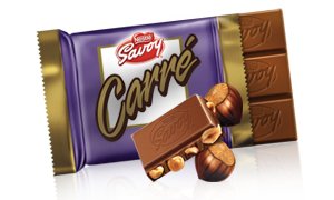 Savoy Carre Chocolate con Avellana 25Gr