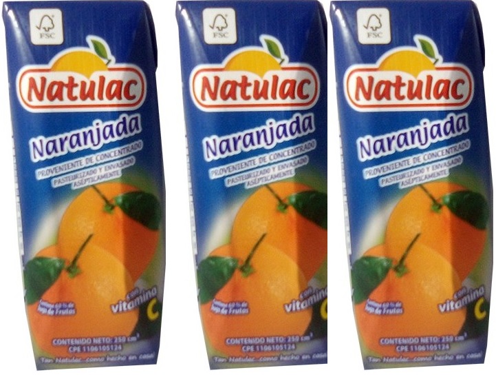 Nectar Naranjada Tetra Natulac  250Ml