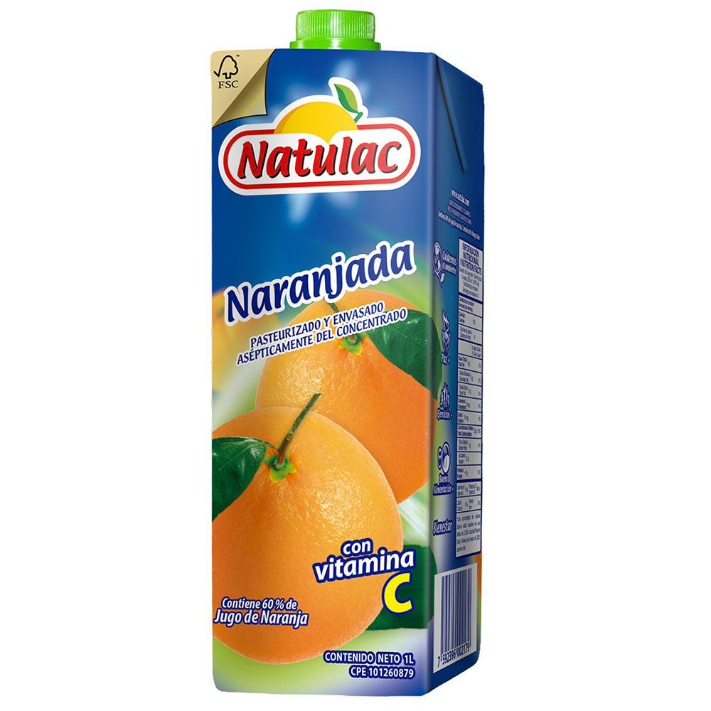Nectar Natulac Naranjada 1Lt