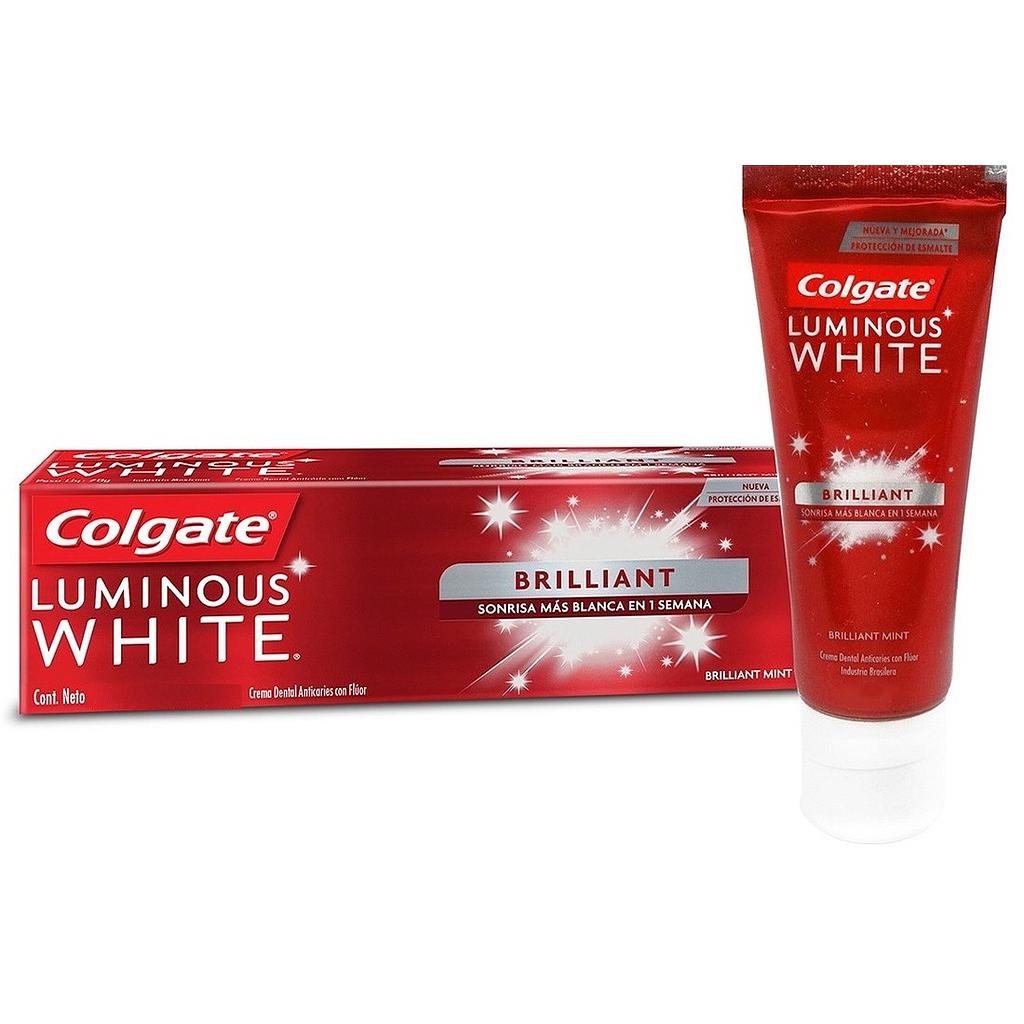 Crema Dental Colgate Luminous White Brillante 75Ml