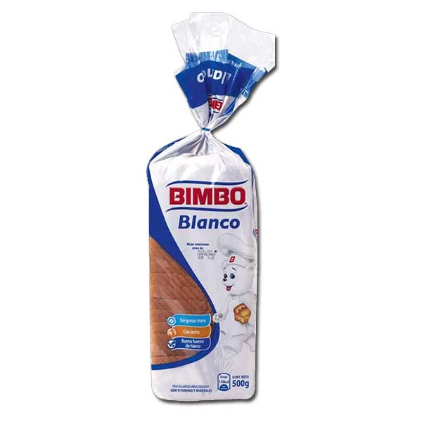 Pan de Sándwich Blanco Bimbo 500 Gr