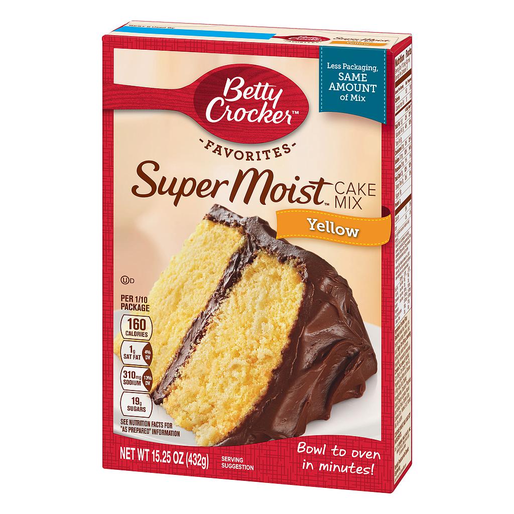 Super Moist Yellow Cake Betty Crocker 432Gr