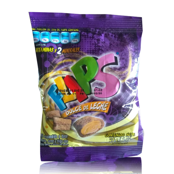 Flips Dulce de Leche 28 Gr