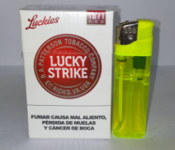 Cigarrillos Lucky Strike RED + Encendedor