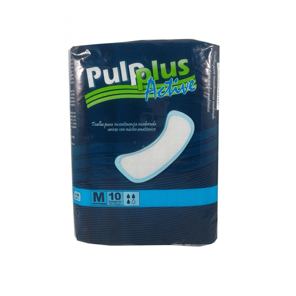 Toallas Active Pulp Plus (M) 10 Und