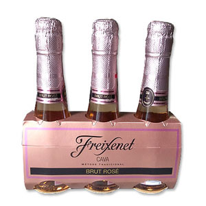 Tripack Espumante Español Cava Freixenet Brut Rosé 20 Cl