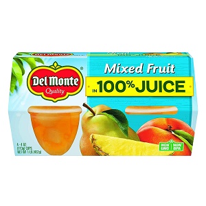 Frutas Mixtas en Jugo de Frutas Del Monte 113 Gr