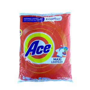Detergente en Polvo Ace Regular 800 Gr