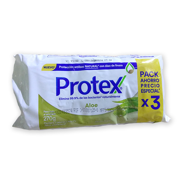 Jabón Protex Aloe 3x90 Gr