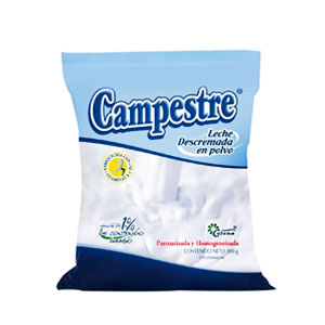 Leche en Polvo Descremada Campestre 900 Gr (E)