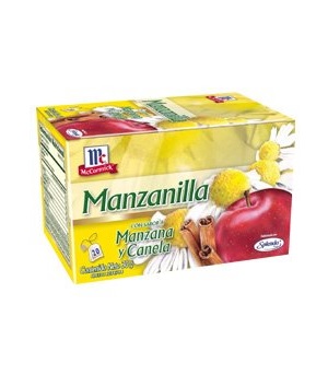 Manzanilla McCormick Sabor a Manzana y Canela 20 Und