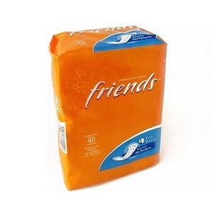 Protectores Diarios Regular Sin Perfume Friends 40 Und