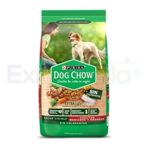 Dog Chow Sin Colorante Adulto Mediana y Grande 2 Kg