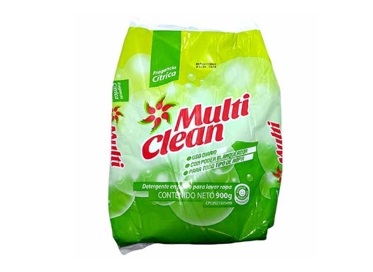 Detergente en Polvo Multi Clean 400gr fragancia citrica