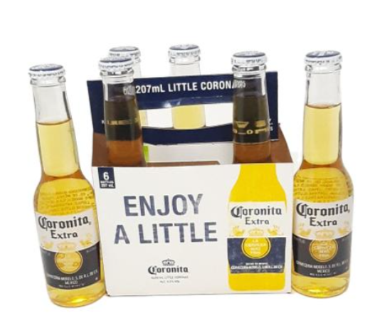 Cerveza Corona 6 Pack 207ml