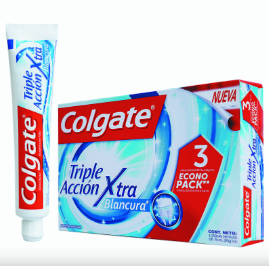 Crema Dental Colgate Triple Accion Xtrablancura 3 X 75Ml