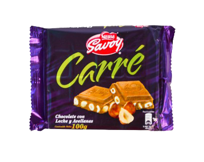 Savoy Carre de Avellana 100Gr