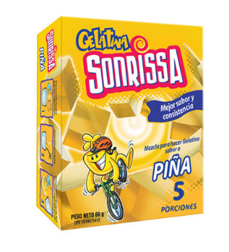 gelatina sonrissa piña 66Gr