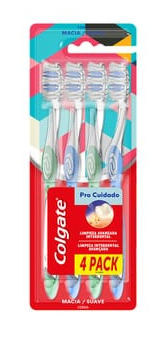 Cepillo Dental 4Paq Pro Cuidado