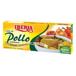 Cubito de Pollo Iberia 144Gr