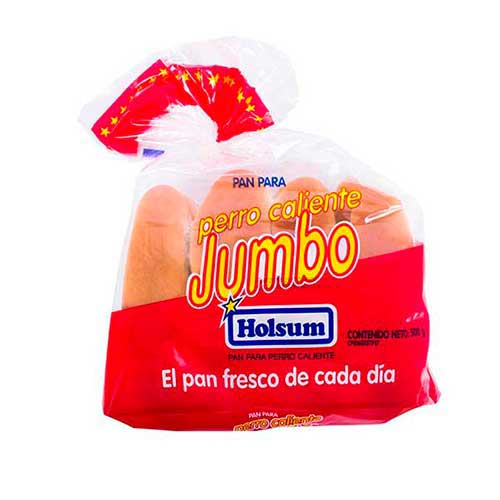 Pan de perro caliente Jumbo 8P 500Gr Holsum (E)