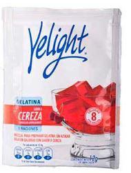 Gelatina Sabor a Cereza  Yelight 12g