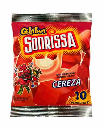 Gelatina Cereza Sonrisa 132 Gr