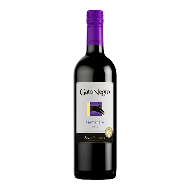 Vino Tinto Chileno Gato Negro Carmenere 750 Ml