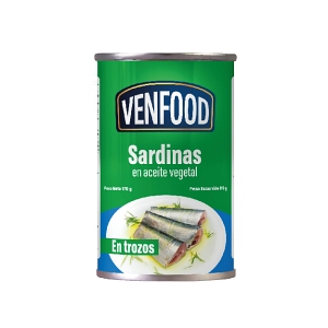 SARDINA EN ACEITE VENFOOD 170 GR E