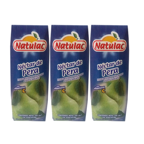 Nectar Pera Tetra Natulac  250 Ml